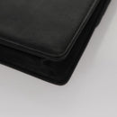 CELINE Chain Shoulder Bag Leather Black Gold Auth 107711V-16