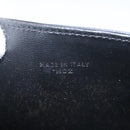 CELINE Chain Shoulder Bag Leather Black Gold Auth 107711V-12