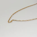 CELINE Chain Shoulder Bag Leather Black Gold Auth 107711V-7