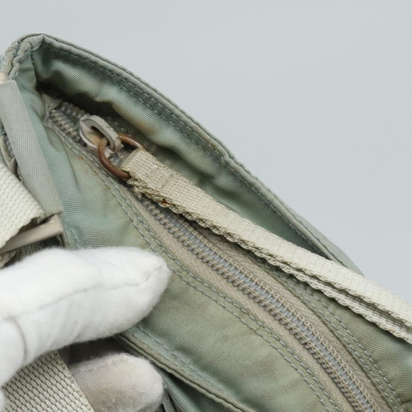 PRADA Shoulder Bag Nylon Light Blue Auth 107715