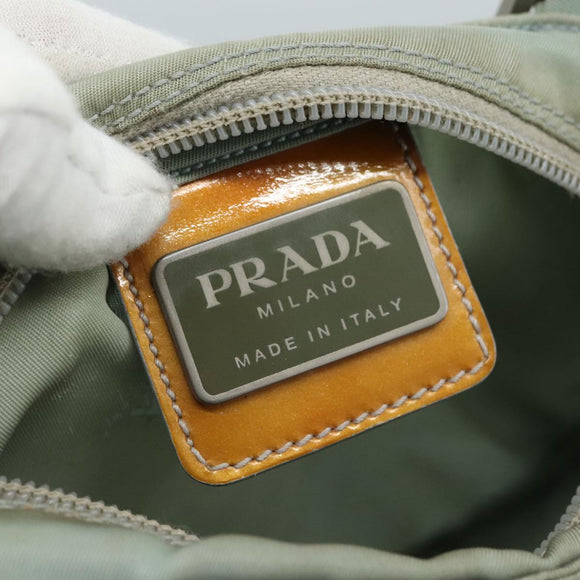 PRADA Shoulder Bag Nylon Light Blue Auth 107715