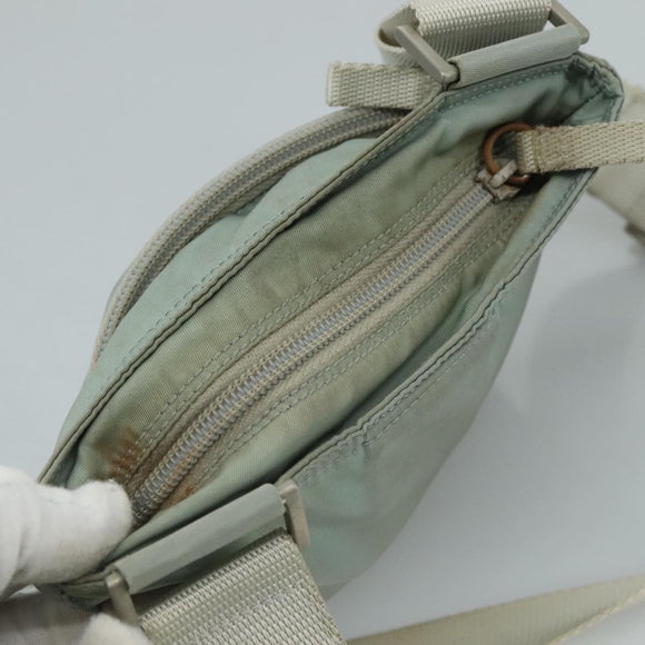 PRADA Shoulder Bag Nylon Light Blue Auth 107715