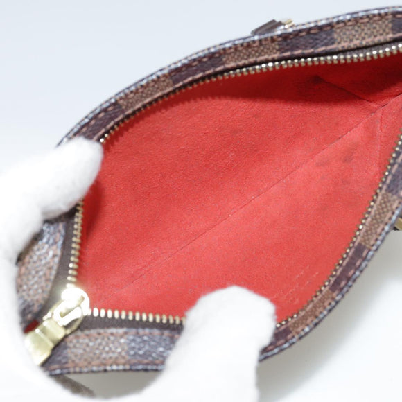 LOUIS VUITTON Damier Ebene Manosque GM Accessory Pouch N51120 LV Auth 107745V