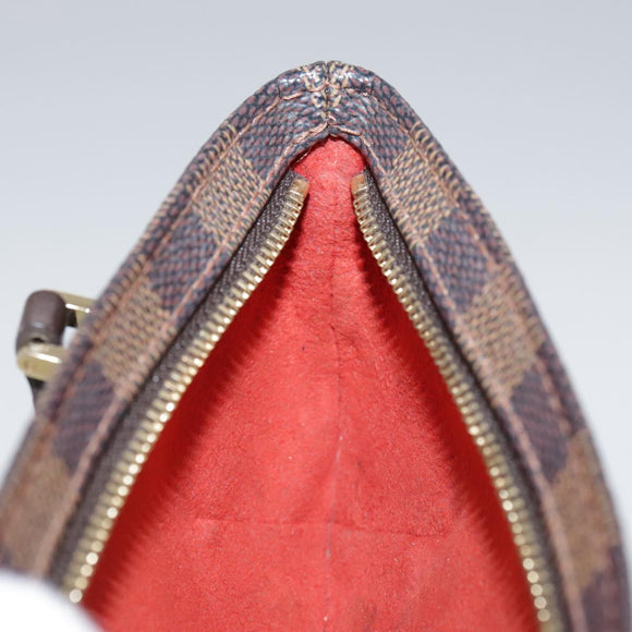 LOUIS VUITTON Damier Ebene Manosque GM Accessory Pouch N51120 LV Auth 107745V