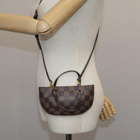 LOUIS VUITTON Damier Ebene Manosque GM Accessory Pouch N51120 LV Auth 107745V