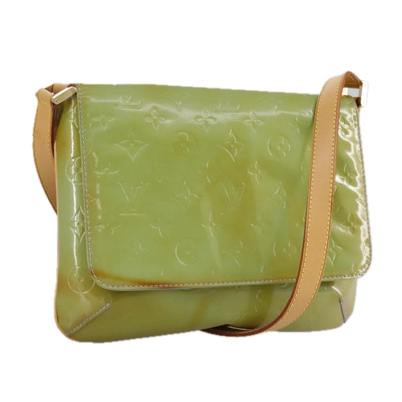 LOUIS VUITTON Monogram Vernis Thompson Street Bag Baby Blue M91009 Auth 107752