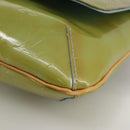 LOUIS VUITTON Monogram Vernis Thompson Street Bag Baby Blue M91009 Auth 107752-14