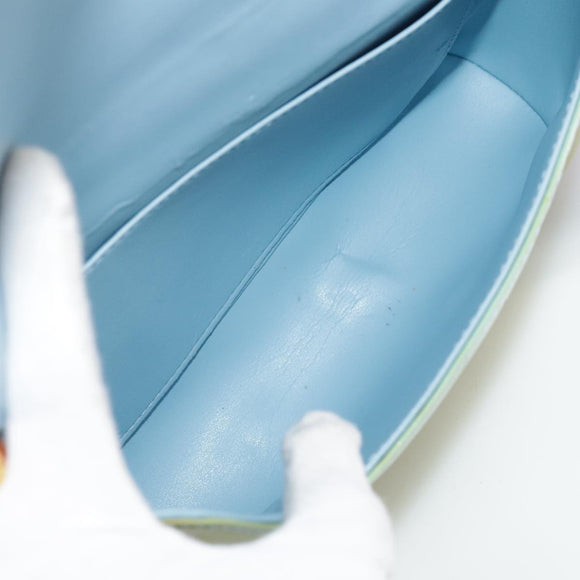 LOUIS VUITTON Monogram Vernis Thompson Street Bag Baby Blue M91009 Auth 107752