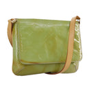 LOUIS VUITTON Monogram Vernis Thompson Street Bag Baby Blue M91009 Auth 107752-1