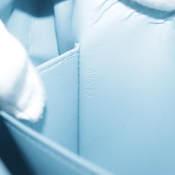 LOUIS VUITTON Monogram Vernis Thompson Street Bag Baby Blue M91009 Auth 107752