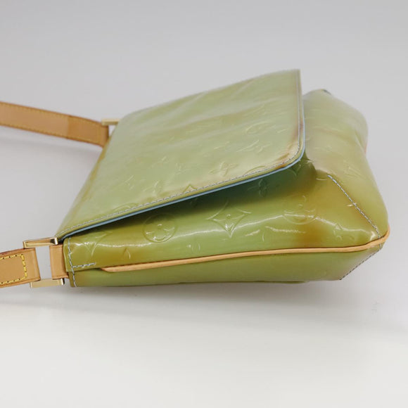 LOUIS VUITTON Monogram Vernis Thompson Street Bag Baby Blue M91009 Auth 107752