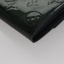 LOUIS VUITTON Vernis Portefeiulle Sarah Long Wallet Bluenuit M93667 Auth 107764V-16