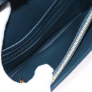 LOUIS VUITTON Vernis Portefeiulle Sarah Long Wallet Bluenuit M93667 Auth 107764V-19