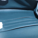 LOUIS VUITTON Vernis Portefeiulle Sarah Long Wallet Bluenuit M93667 Auth 107764V-21