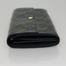 LOUIS VUITTON Vernis Portefeiulle Sarah Long Wallet Bluenuit M93667 Auth 107764V-3