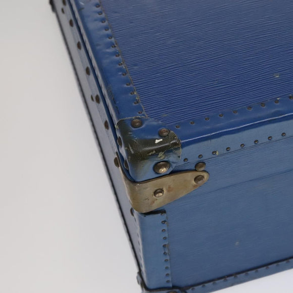 LOUIS VUITTON Epi Alzer 65 Trunk Blue LV Auth 107772SV