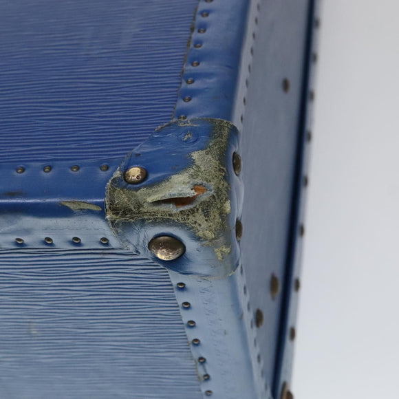 LOUIS VUITTON Epi Alzer 65 Trunk Blue LV Auth 107772SV