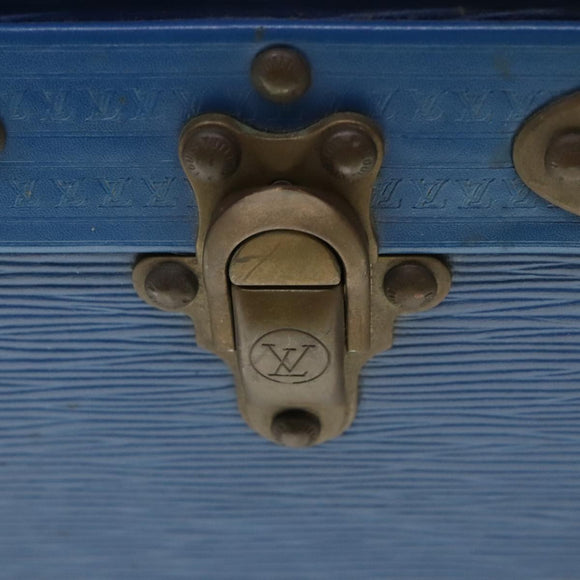 LOUIS VUITTON Epi Alzer 65 Trunk Blue LV Auth 107772SV