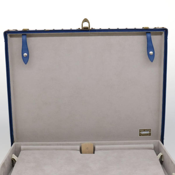 LOUIS VUITTON Epi Alzer 65 Trunk Blue LV Auth 107772A