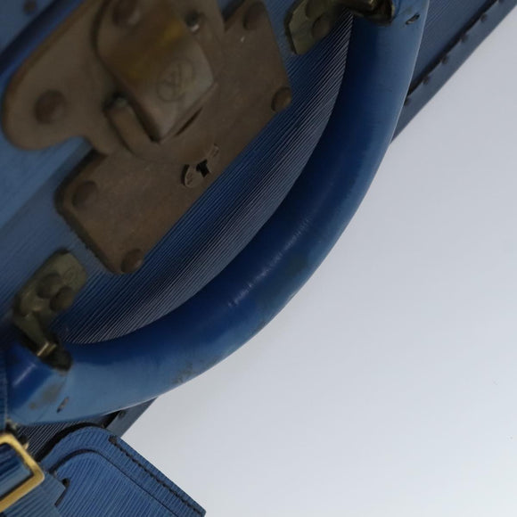 LOUIS VUITTON Epi Alzer 65 Trunk Blue LV Auth 107772A