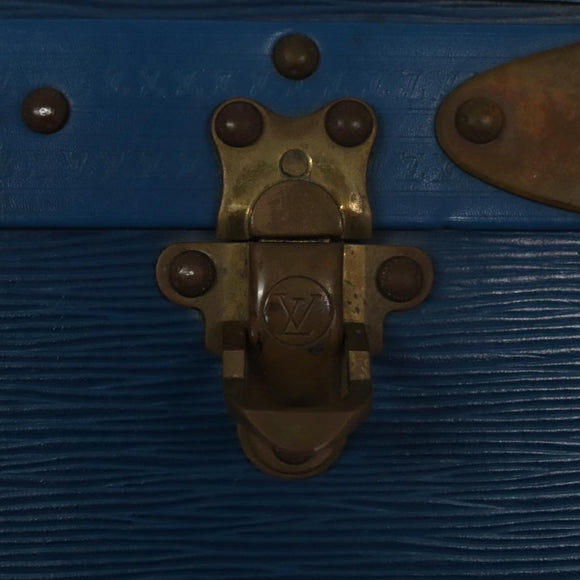 LOUIS VUITTON Epi Alzer 75 Trunk Blue LV Auth 107773A