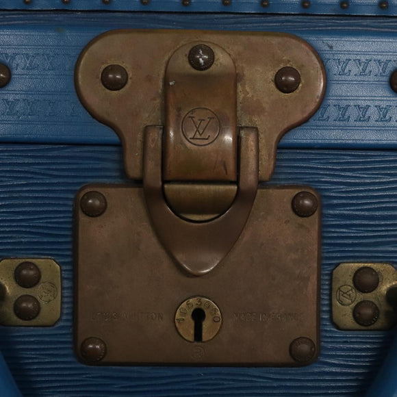 LOUIS VUITTON Epi Alzer 75 Trunk Blue LV Auth 107773A