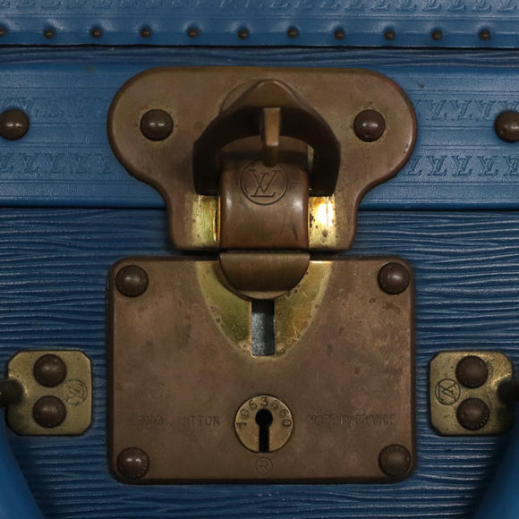 LOUIS VUITTON Epi Alzer 75 Trunk Blue LV Auth 107773A
