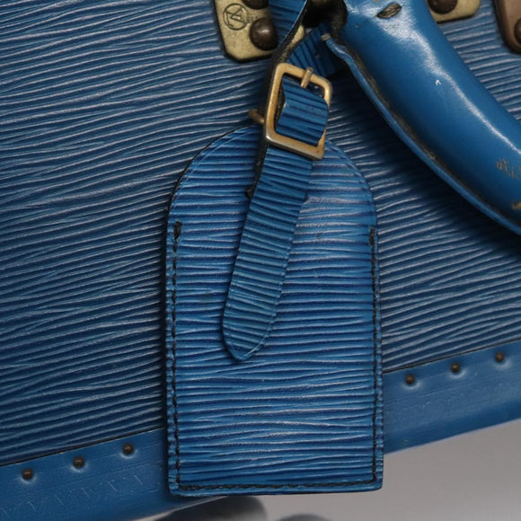 LOUIS VUITTON Epi Alzer 75 Trunk Blue LV Auth 107773SV