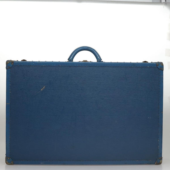 LOUIS VUITTON Epi Alzer 75 Trunk Blue LV Auth 107773A