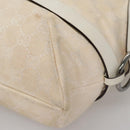GUCCI GG Canvas Tote Bag White 106248 Auth 107818-15