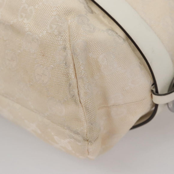 GUCCI GG Canvas Tote Bag White 106248 Auth 107818