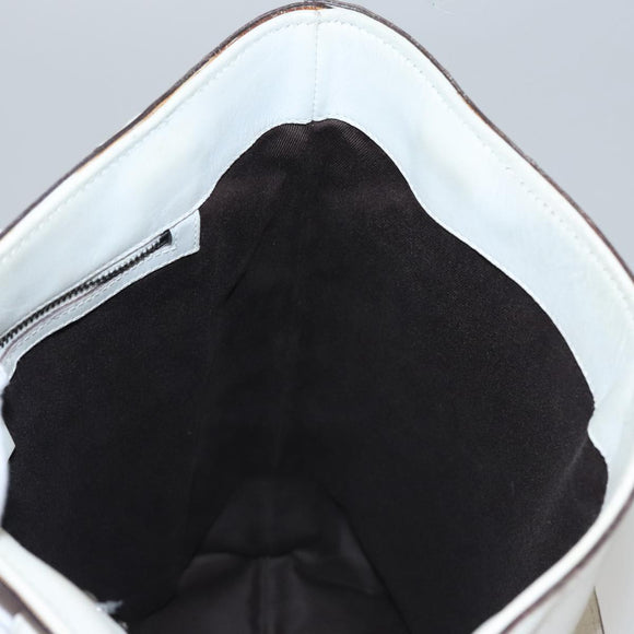 GUCCI GG Canvas Tote Bag White 106248 Auth 107818