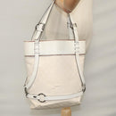 GUCCI GG Canvas Tote Bag White 106248 Auth 107818-22