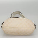GUCCI GG Canvas Tote Bag White 106248 Auth 107818-5