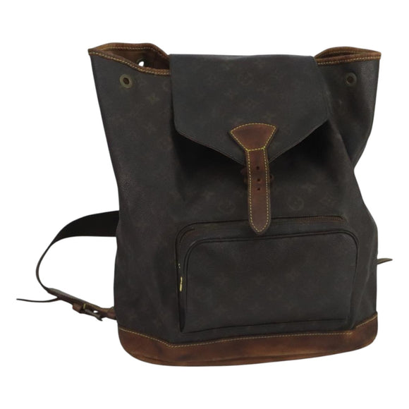 LOUIS VUITTON Monogram Montsouris GM Backpack M51135 LV Auth 107828