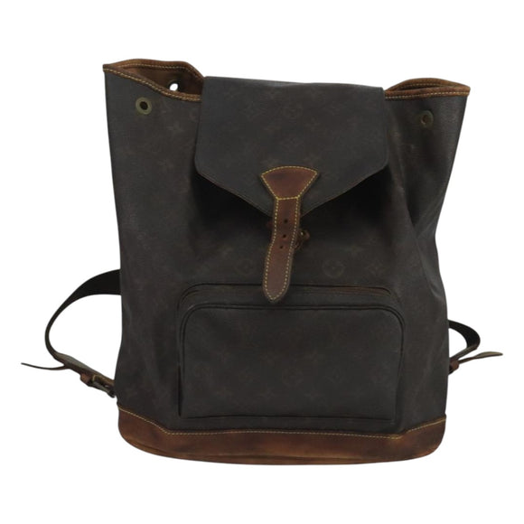 LOUIS VUITTON Monogram Montsouris GM Backpack M51135 LV Auth 107828