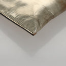 Miu Miu Clutch Bag Enamel Gold Auth 107847-9