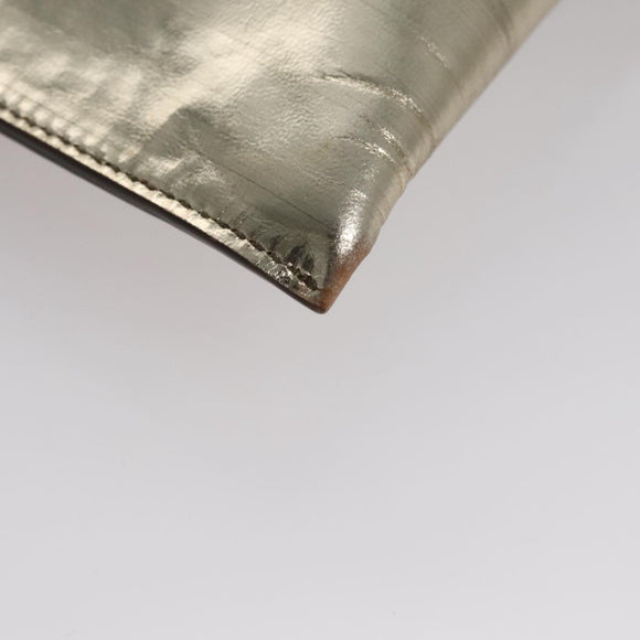 Miu Miu Clutch Bag Enamel Gold Auth 107847