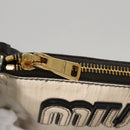 Miu Miu Clutch Bag Enamel Gold Auth 107847-17