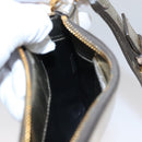 Miu Miu Clutch Bag Enamel Gold Auth 107847-20