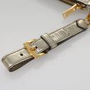 Miu Miu Clutch Bag Enamel Gold Auth 107847-8