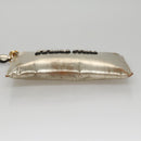 Miu Miu Clutch Bag Enamel Gold Auth 107847-5