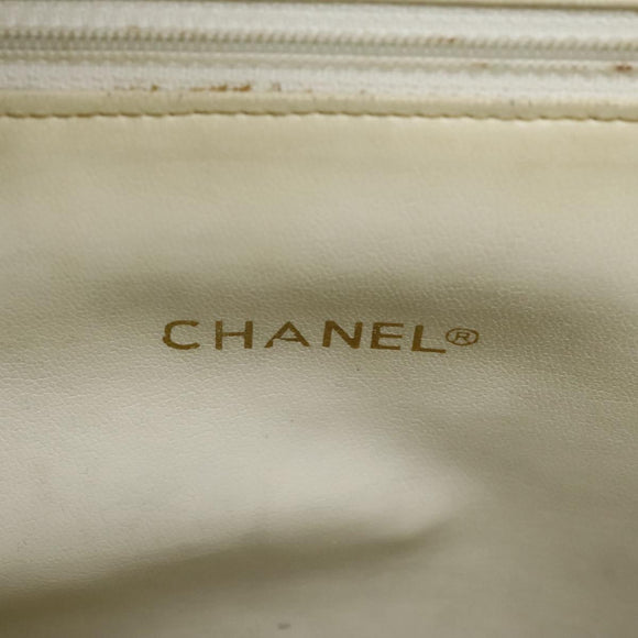 CHANEL Shoulder Bag Canvas Navy CC Auth 107861