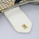 CHANEL Shoulder Bag Canvas Navy CC Auth 107861-10