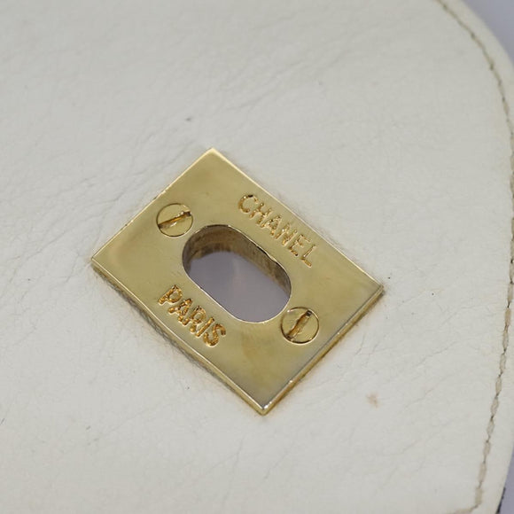 CHANEL Shoulder Bag Canvas Navy CC Auth 107861