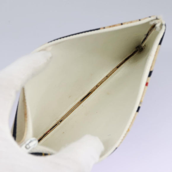 CHANEL Shoulder Bag Canvas Navy CC Auth 107861