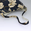 CHANEL Shoulder Bag Canvas Navy CC Auth 107861-7