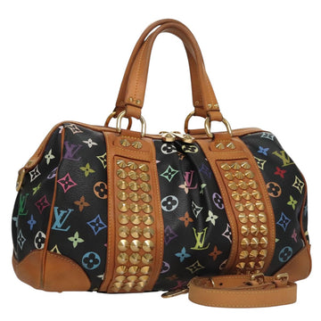 LOUIS VUITTON Monogram Multicolor Courtney MM Bag 2way Black M45642 Auth 107874V