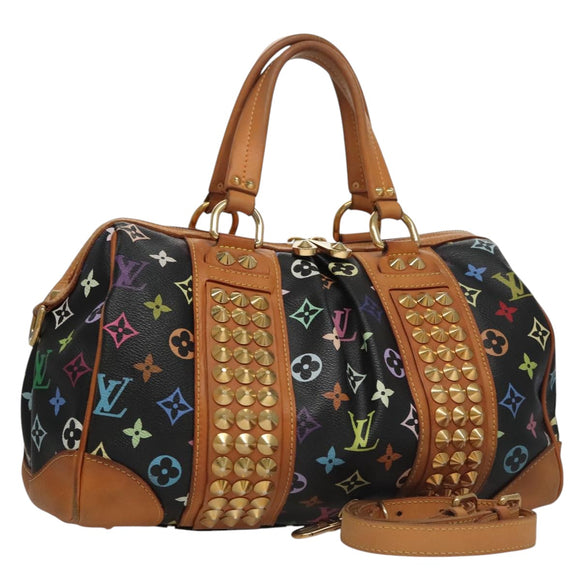LOUIS VUITTON Monogram Multicolor Courtney MM Bag 2way Black M45642 Auth 107874V