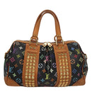 LOUIS VUITTON Monogram Multicolor Courtney MM Bag 2way Black M45642 Auth 107874V-13